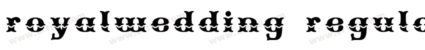 royalwedding regular字体转换